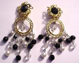 Rhinestone Faceted Dangling Earrings with 8 appendages - £14.48 GBP