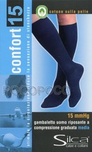 Chaussette mi-Bas Homme Reposante de Compression Moyenne Mmhg 15 SILCA 9190 - $15.71+