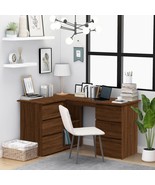  Corner Desk Brown Oak Engineered Wood Medium Corner Desk - $7,954.58 MXN