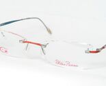 Paloma Picasso by METZLER 8539 382 ORANGE /SILVER EYEGLASSES GLASSES 54-... - $78.46