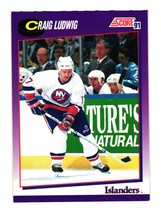 1991-92 Score American #13 Craig Ludwig New York Islanders - £1.50 GBP