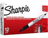 Sharpie 32001 Twin Tip Permanent Marker (Set of 12) Color: Black - $51.99