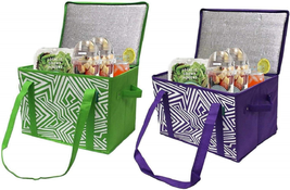 Earthwise Insulated Reusable Grocery Bag Shopping Box - £31.83 GBP
