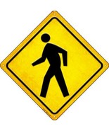 Pedestrian Crossing Novelty Metal Crossing Sign - £21.54 GBP