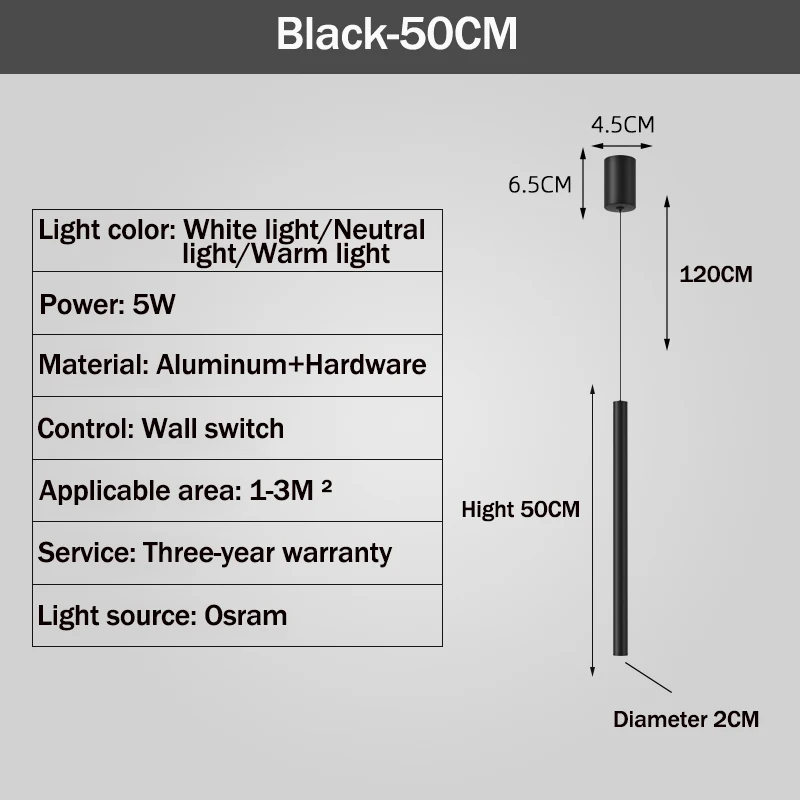   Long  LED Dining Room Pendant Light Minimalism White Black Length Adjustable H - £219.62 GBP