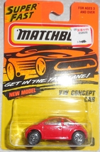 1994 Matchbox Super Fast &quot;VW Concept Car&quot; #49 Mint On Card - £3.59 GBP