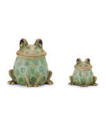 Terra Cotta Sitting Garden Frog (Set of 4) - $1,058.08 MXN