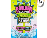 6x Packets Boulder Blasts Cotton Candy Flavored Sour Popping Candy | .35oz - £8.04 GBP
