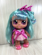 Kindi Kids Fun Time Friends Bella Bow 10&quot; bobblehead doll pink blue hair Moose - £11.65 GBP