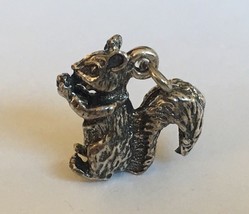 Vintage Sterling Silver Squirrel Charm - $18.99