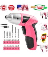 Efficient Pink Electric Screwdriver - 200 RPM with Complete Bit Set for ... - $774.08 MXN
