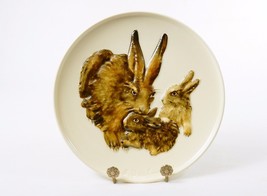 Goebel Collector Plate, Bas Relief ~ 1975 Mothers Series, Bunny w/Babies, #JS-01 - $19.55