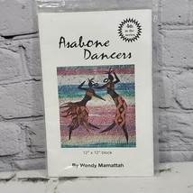 Asabone Dancers 12X12 Quilt Applique Block Pattern by Wendy Mamattah New - $9.89