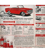 1961 Rambler American Convertible Advertisement Automobilia Heinz Ketchu... - $41.13 CAD