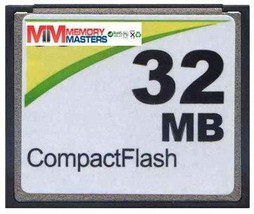 MemoryMasters 32MB CompactFlash Card - Standard Speed (p/n CF-32MB) - $14.84