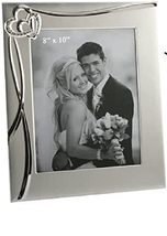 Personalised - 8&quot; x 10&quot; Juliana 3D Waves &amp; Hearts Wedding Photo Frame - Add your - £28.12 GBP