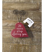 Hobby Lobby Valentines Day Photo Holder Wooden Decoration - $11.76