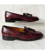 Cole Haan Burgundy Leather Tassel Kiltie Loafer - Men&#39;s 8.5D USA Made in... - $116.87 CAD