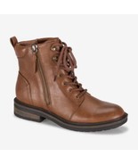 Baretraps Womens Amysue Faux Leather Combat Brown Lace-up Boots Shoes Si... - $47.50