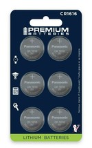 Premium Batteries Panasonic CR1616 3V Child Safe Lithium Coin Cell (6 Count) - £14.38 GBP