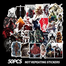 50pcs Assassin&#39;s Creed Game Stickers For Wall Decor Fridge Motorcycle Bike  - £7.16 GBP