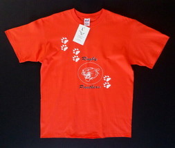 NEW Men&#39;s T-Shirt L Large Rugby Panthers Orange-Red Color NWT - £14.01 GBP