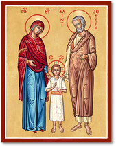 Catholic icon of the Holy Family  - $400.00+