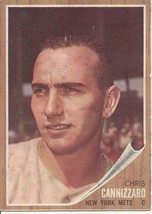 1962 Topps Chris Cannizzaro 26 Mets VG-EX - £1.99 GBP