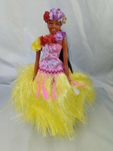 Musical Hula Doll Hawaiian 11.5 Inch Pearly Shells Read Desc Partially W... - $16.95