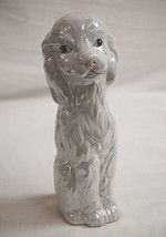 Classic Lusterware Porcelain Puppy Dog w Iridescent Pearl Color Figurine... - £11.54 GBP