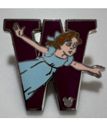 Disney 2011 Alphabet Letter Collection W For Wendy Peter Pan Pin - $15.16 CAD