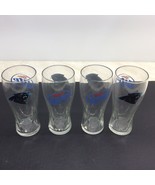 Carolina Panthers Miller Lite Beer Pint Glass Football Blue 6 3/4&quot; Tall ... - £23.32 GBP