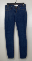 Cello Jeans Size 3 Womens Skinny Leg Stretch Mid Rise Medium Wash Blue Denim - $14.03