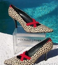 Donald Pliner Couture Hair Calf Leather Pump Shoe New 6 Exotic Tomato $345 NIB - £97.30 GBP