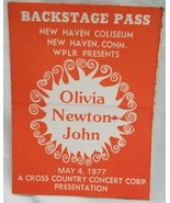 OLIVIA NEWTON-JOHN - VINTAGE ORIGINAL 1977 CLOTH TOUR CONCERT BACKSTAGE ... - $83.00