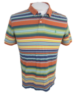 Polo Ralph Lauren Teen shirt XL 18-20 p2p 20.5&quot; striped cotton pony logo... - £19.37 GBP