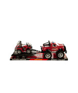 Case of 2 - Friction Powered Fire Rescue Trailer Truck with ATV - £68.74 GBP