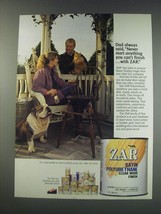 1991 Zar Satin Polyurethane Ad - Dad always said, Never start anything - £14.55 GBP