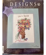 YOU&#39;RE SPECIAL Cross Stitch Kit DESIGNS FOR THE NEEDLE w/ Double Mat KIN... - £13.12 GBP