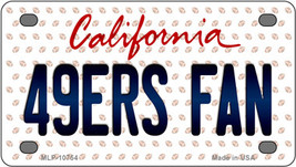 49ERS Fan California Novelty Mini Metal License Plate Tag - £11.90 GBP