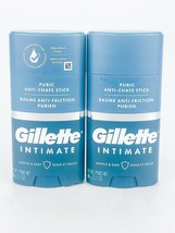 Gillette Intimate Pubic Anti Chafe Stick 1.7oz Reduce Friction Irritation Lot 2 - £12.96 GBP