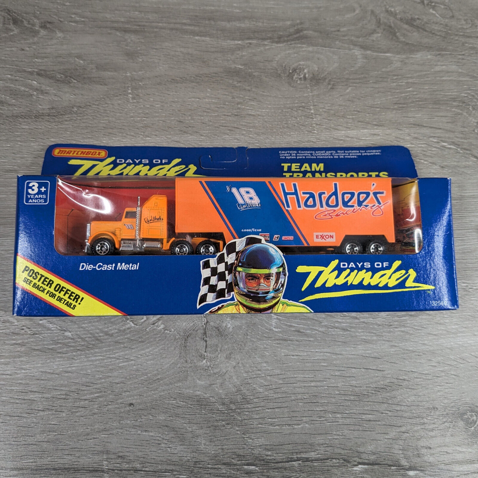 Primary image for Matchbox 1990 Days of Thunder Transporter - Hardee's / Russ Wheeler - New in Box