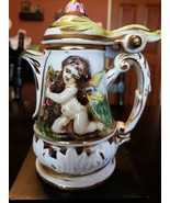 CAPODIMONTE SMALL 5 INCH STEIN KERAMOS ITALY - $35.63