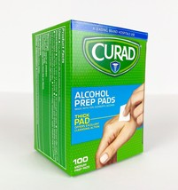 Curad Alcohol Prep Pads Thick 2-ply Swabs Wipes - 1 box - £16.01 GBP
