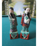 ANTIQUE CHINESE PAIR OF FIGURINES 6 1/2&quot; TALL  - $2,004.90 MXN