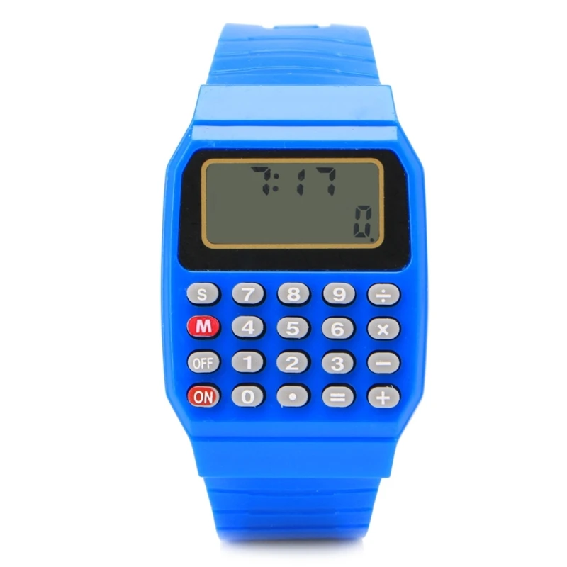 L5YC Fashion Child Kid Silicone Date Multi-Purpose Electronic Calculator... - £12.27 GBP