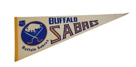 Vintage Buffalo Sabres Full Size Felt Pennant NHL 1970’s 1980’s - £23.71 GBP
