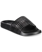 MSRP $30 I.n.c. Metallic Mesh Stripe Slides Black Size Small - £6.02 GBP