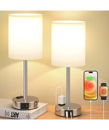 Touch Lamps For Bedrooms Set Of 2 White - 3 Way Dimmable Bedside Lamp Wi... - £55.26 GBP