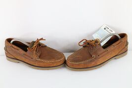 Deadstock Vintage Sperry Top Sider Mens Size 9.5 W Leather Boat Shoes Brown - $2,647.16 MXN